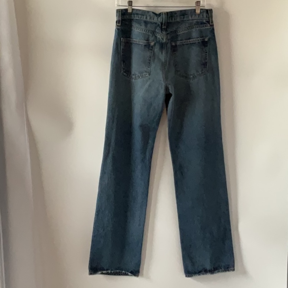 Grlfrnd The Courtney Low Rise Loose Boot Cut Jeans in High Bridge SZ 26 - Picture 8 of 9